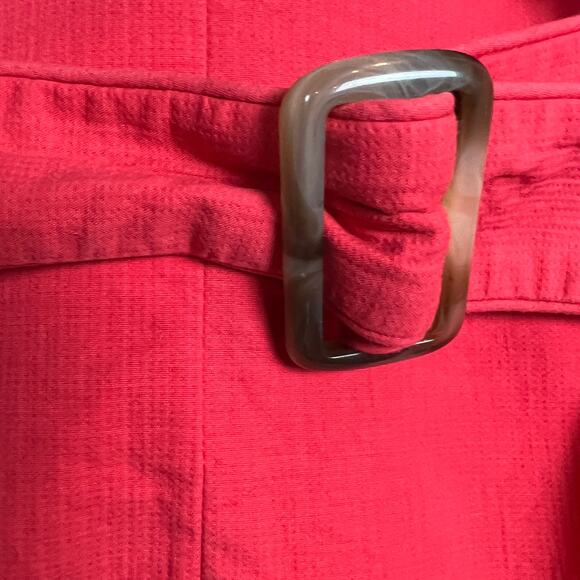 Luii Anthropologie Belted Waist Jacket Elbow Sleeve Triple Button Career - PM - Picture 5 of 8